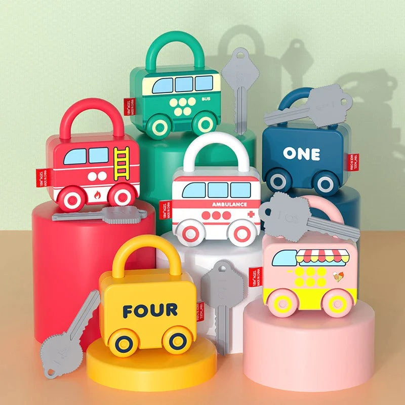 Jouet Éducatif Montessori avec Serrures Interactives – Jeu d’Apprentissage et Motricité Fine pour Tout-Petits
