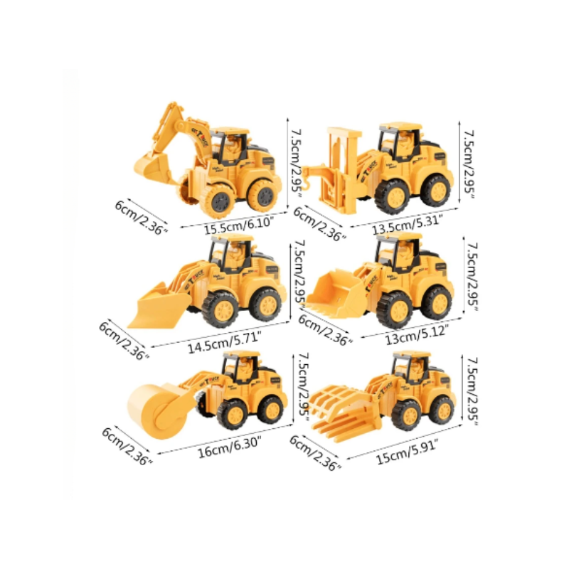 Ensemble de camions de construction – Kit de construction STEM, jouet éducatif pour enfants