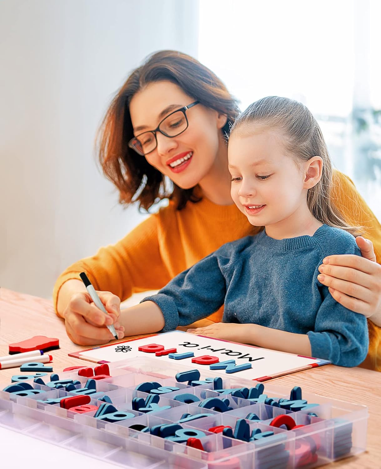 Kit de Lettres Magnétiques Montessori – Alphabet Éducatif 234 Pièces pour Apprentissage de la Lecture et de l’Écriture
