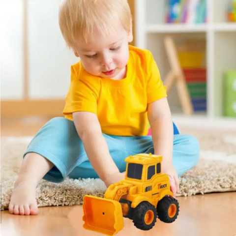 Ensemble de camions de construction – Kit de construction STEM, jouet éducatif pour enfants