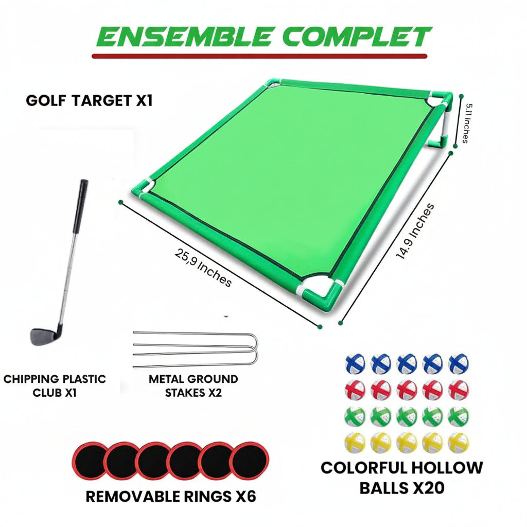 Tapis de golf pour s'entraîner dans son jardin – Accessoire d'entraînement portable pour l'intérieur et l'extérieur