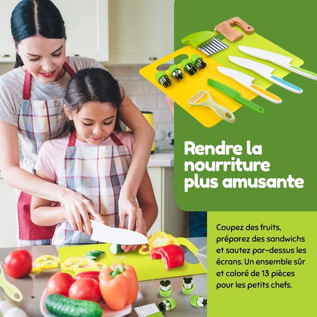 Outils de cuisine Montessori (13 pièces)