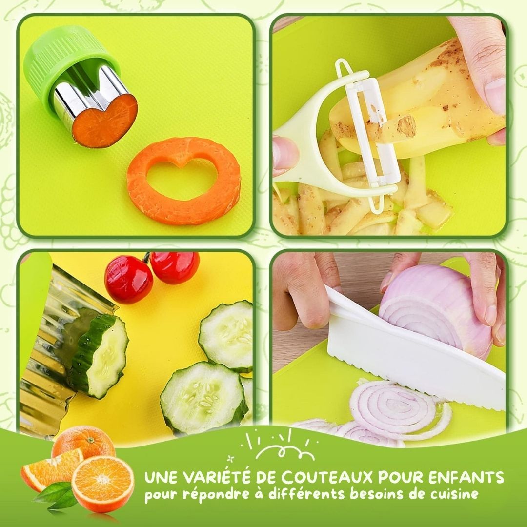 Outils de cuisine Montessori (13 pièces)