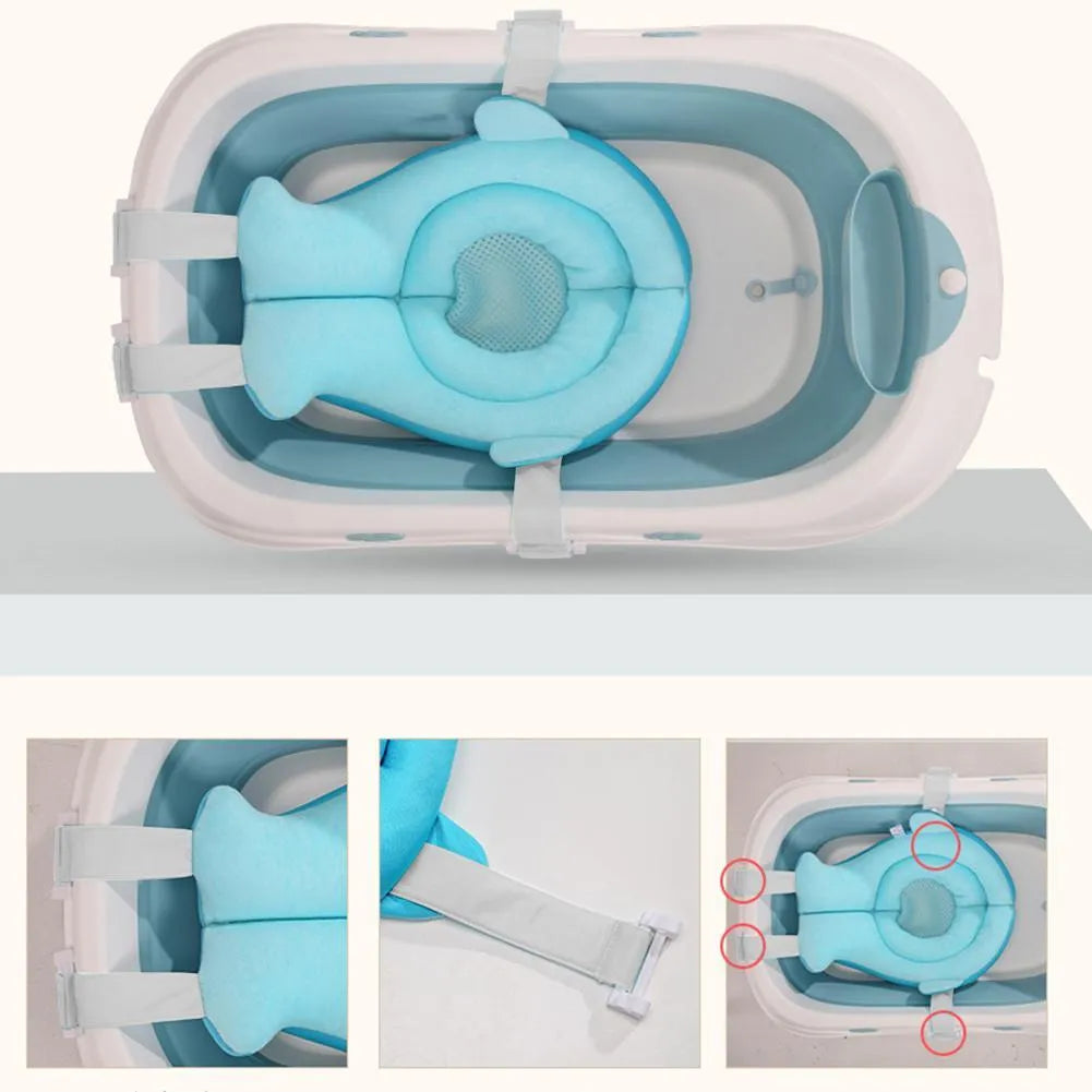 Siège de Bain Ergonomique pour Bébé – Rembourré, Sécurisé avec Sangles Réglables | 2 Coloris