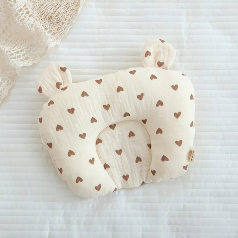 Oreiller Ergonomique Bébé Anti Tête Plate pour Nouveau-Né