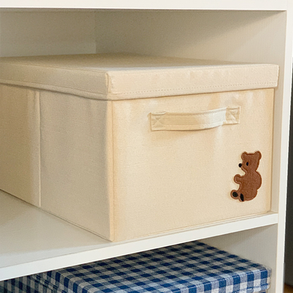 Lot de 6 boîtes de rangement pliables avec couvercle empilable