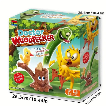 Jeu du Pic-Vert Chasseur de Vers pour Enfants – Jeu d'Adresse en Famille, dès 4 ans