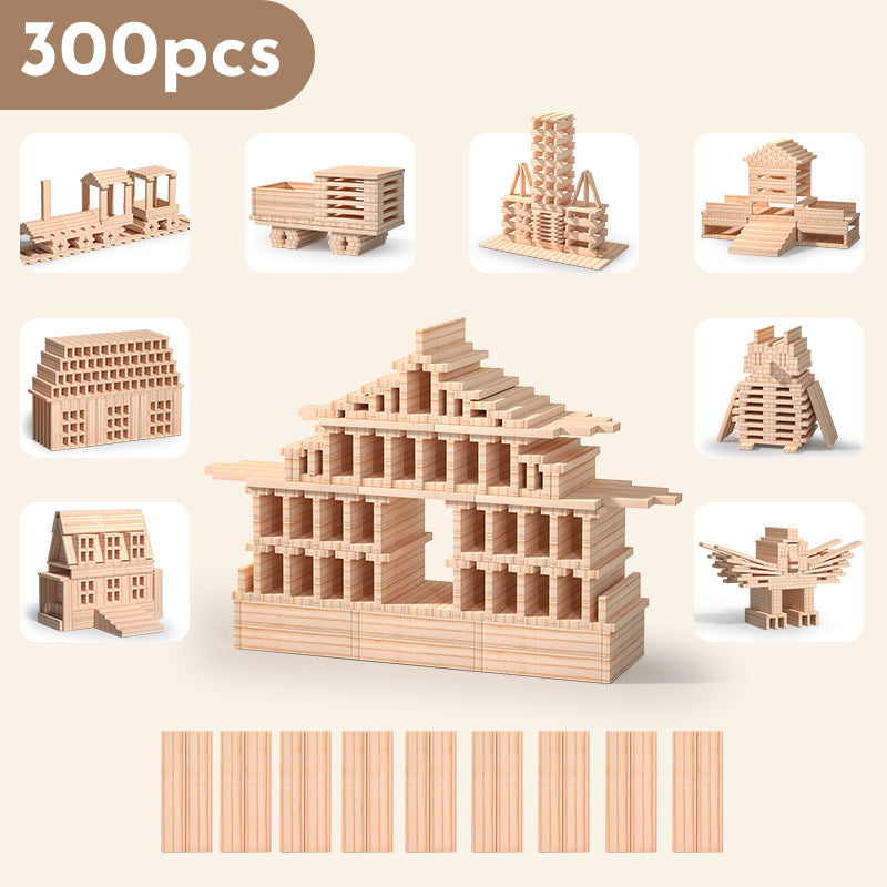 Planchettes rectangulaires de construction en bois