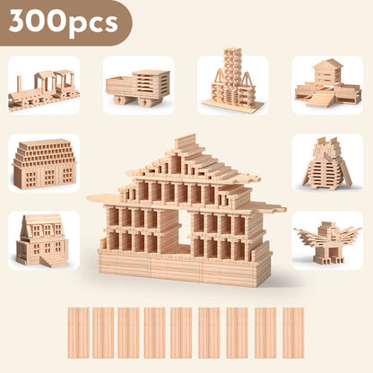 Planchettes rectangulaires de construction en bois