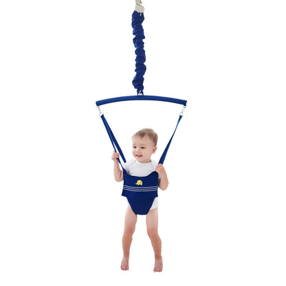 Siège sauteur suspendu pour bébé avec ressort recouvert de tissu