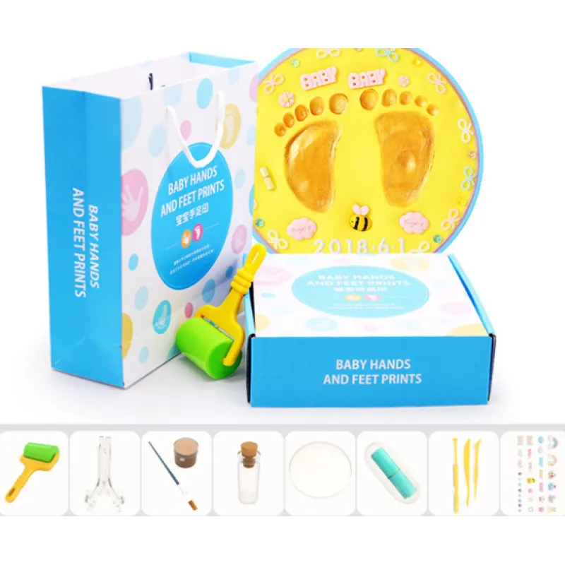 Kit Empreinte Main et Pied Bébé en Argile Souvenir DIY