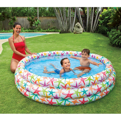Piscine Gonflable Enfants Motif Étoile de Mer – Grande, Robuste & Prête en 5 Min