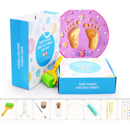 Kit Empreinte Main et Pied Bébé en Argile Souvenir DIY