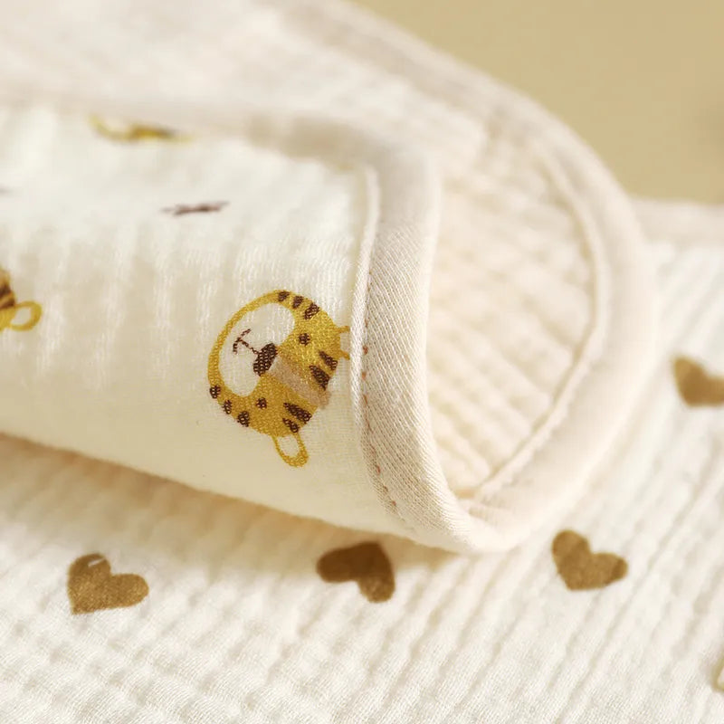 Lot de Bavoirs Bébé en Mousseline avec Fermeture à Pressions