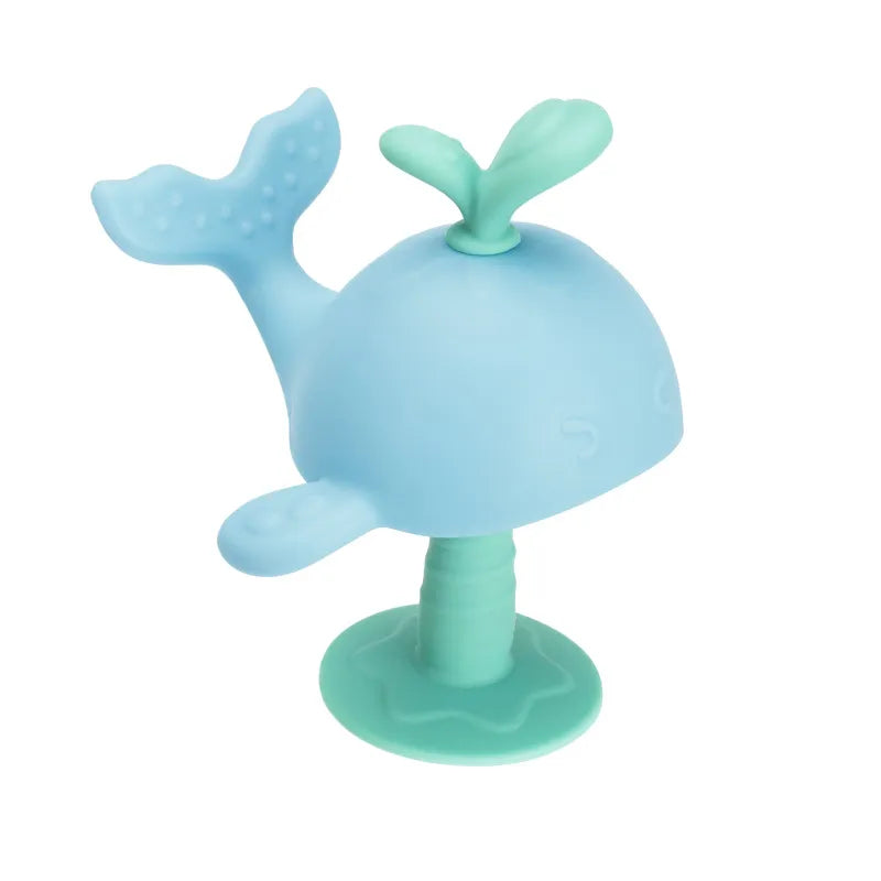 Anneau de Dentition Baleine en Silicone pour Bébé – Jouet de Dentition Sûr et Facile à Saisir