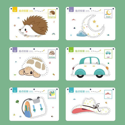 Ensemble de Livres de Traçage Magiques pour Enfants – Cahiers Réutilisables d’Écriture, Lettres et Chiffres Montessori