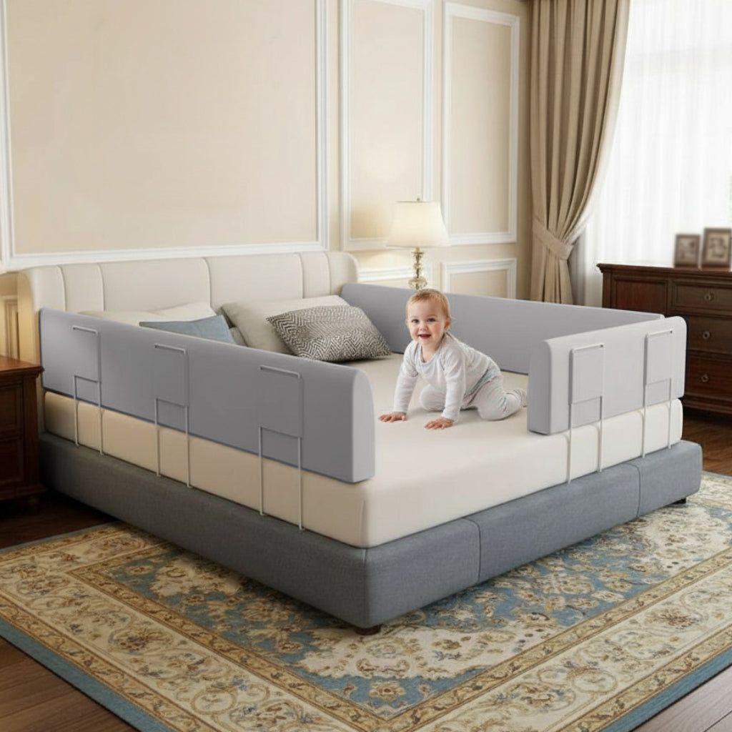 Barrière de lit de sécurité réglable pour enfants et tout-petits