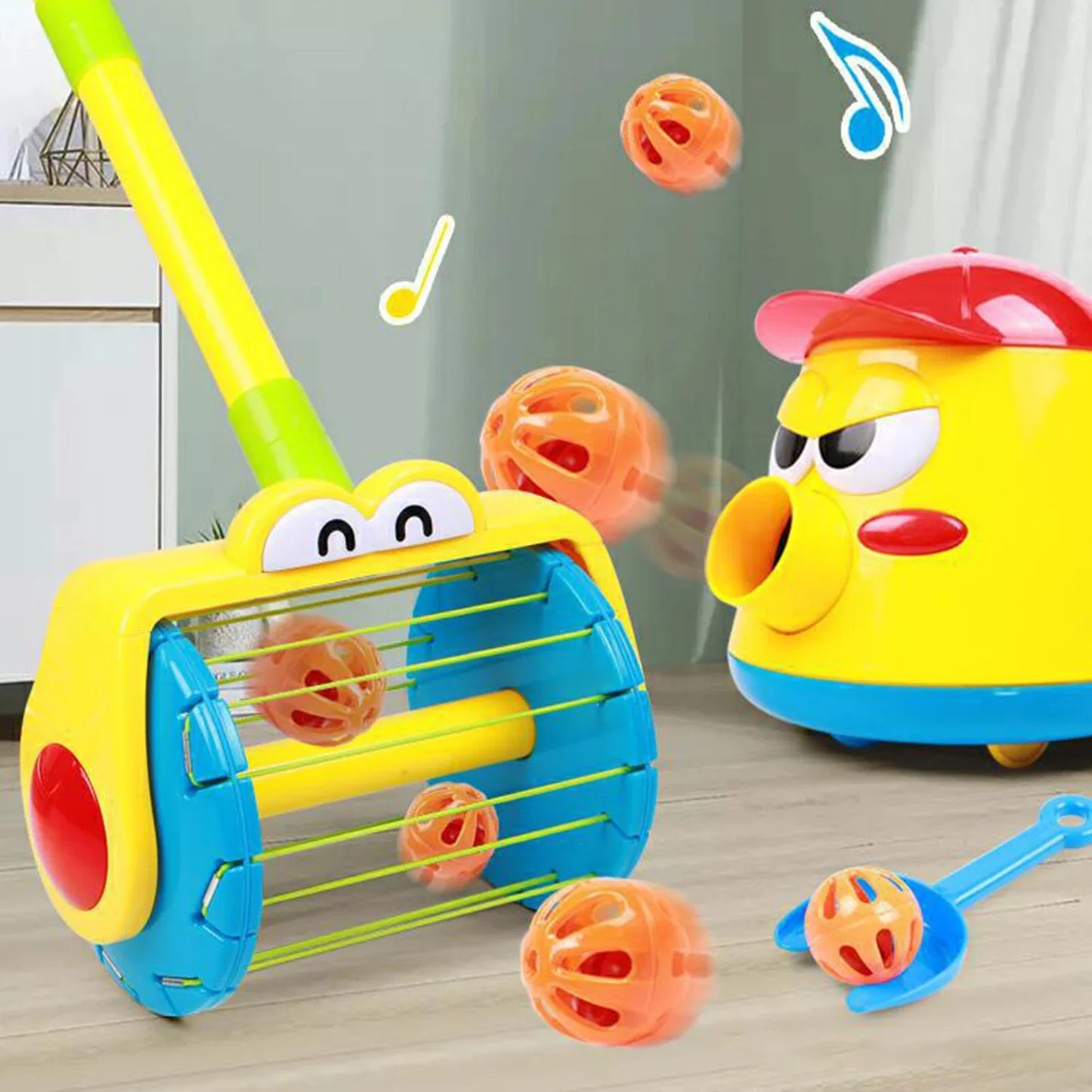 Aspirateur Jouet pour Enfants – Sons Réalistes, Lance-Balles & Apprentissage par le Jeu