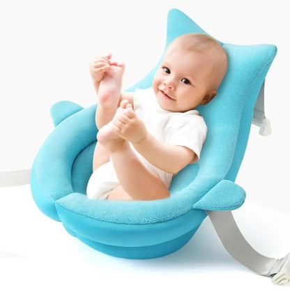 Siège de Bain Ergonomique pour Bébé – Rembourré, Sécurisé avec Sangles Réglables | 2 Coloris