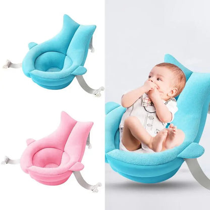 Siège de Bain Ergonomique pour Bébé – Rembourré, Sécurisé avec Sangles Réglables | 2 Coloris