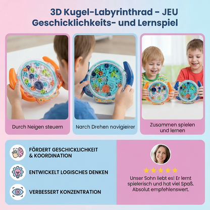 Labyrinthe à Bille 3D – Jeu d’Adresse & Jeu Éducatif pour Enfants