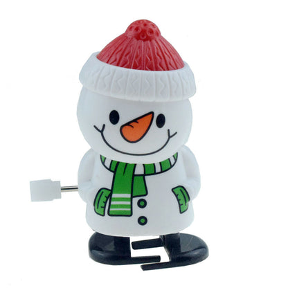 Figurine de Noël à Remonter – Père Noël, Bonhomme de Neige & Renne qui Dansent