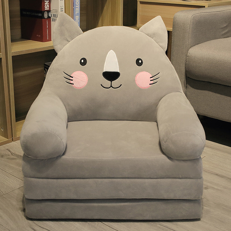 Canapé-Lit Pliant en Peluche pour Enfant – Fauteuil Convertible et Lavable