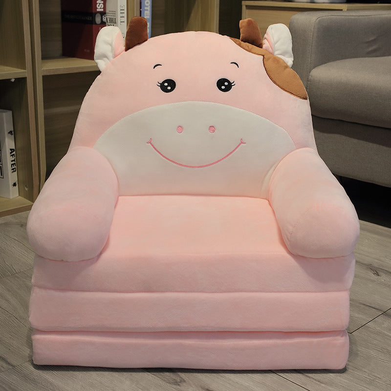 Canapé-Lit Pliant en Peluche pour Enfant – Fauteuil Convertible et Lavable