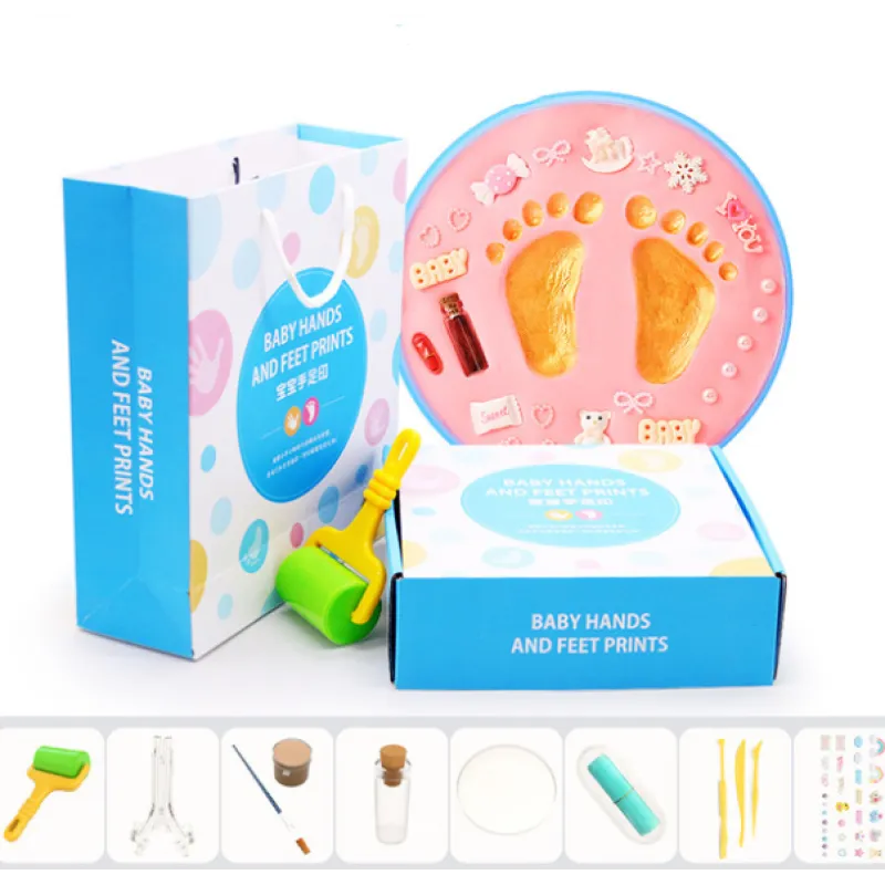 Kit Empreinte Main et Pied Bébé en Argile Souvenir DIY