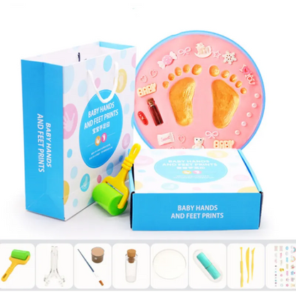 Kit Empreinte Main et Pied Bébé en Argile Souvenir DIY