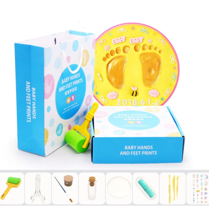 Kit Empreinte Main et Pied Bébé en Argile Souvenir DIY