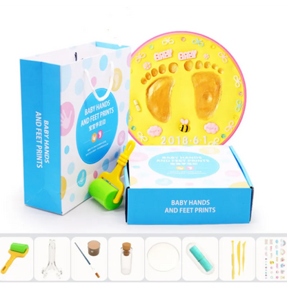 Kit Empreinte Main et Pied Bébé en Argile Souvenir DIY