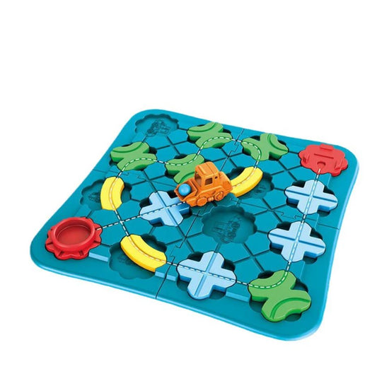 Puzzle de Rue Montessori en Bois – Jeu Éducatif d’Apprentissage et de Logique pour Enfants