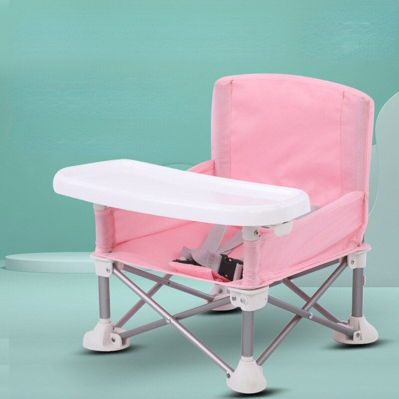 Chaise de Camping Pliante pour Enfants – Tablette Intégrée et Harnais de Sécurité