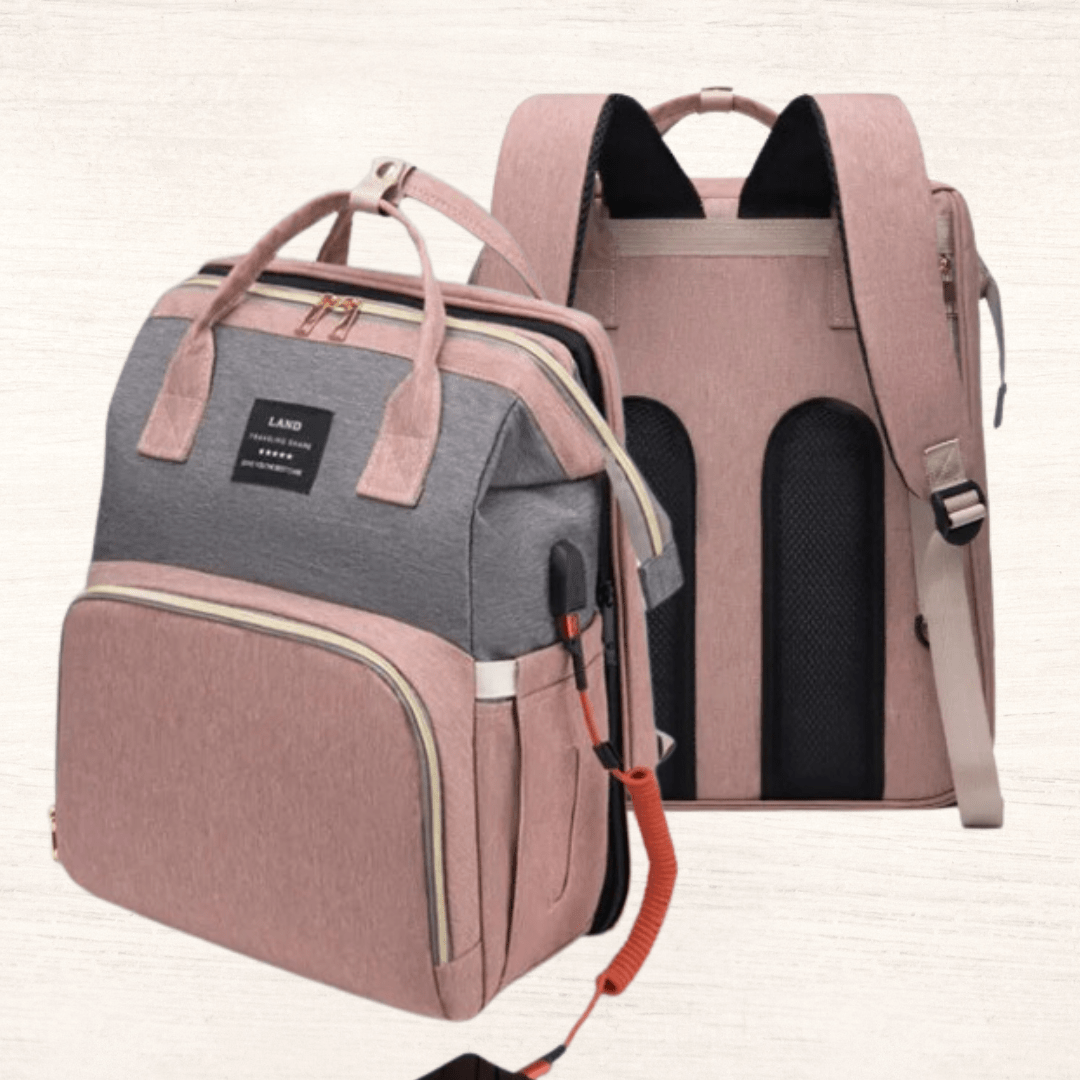 Sac à dos à langer tout-en-un – Sac de voyage pour bébé avec table à langer et organiseur