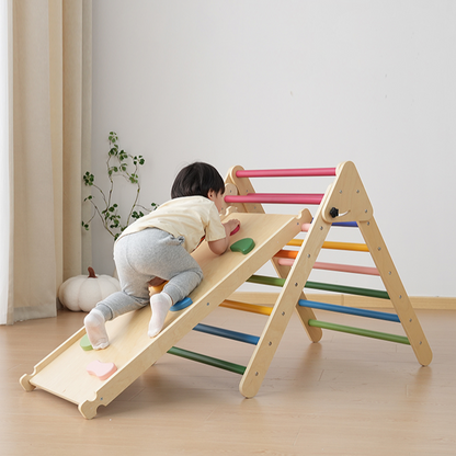 Structure d'escalade en bois pour bébé