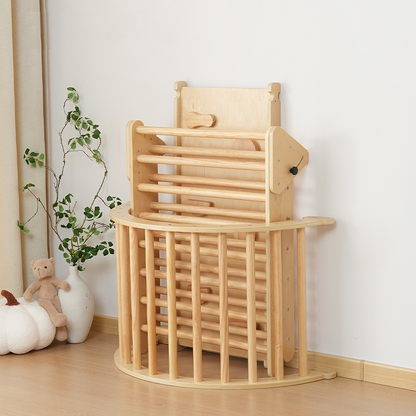 Structure d'escalade en bois pour bébé