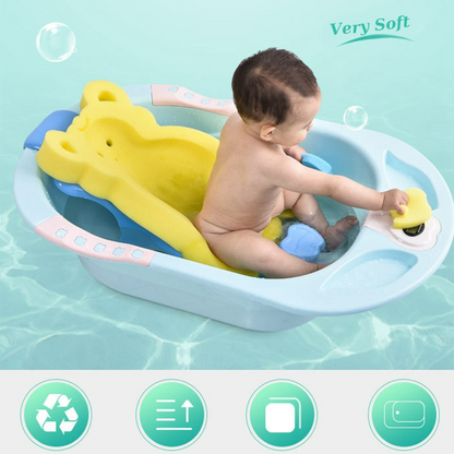Tapis de Bain Antidérapant pour Bébé – Siège Ergonomique en Mousse | 3 Couleurs