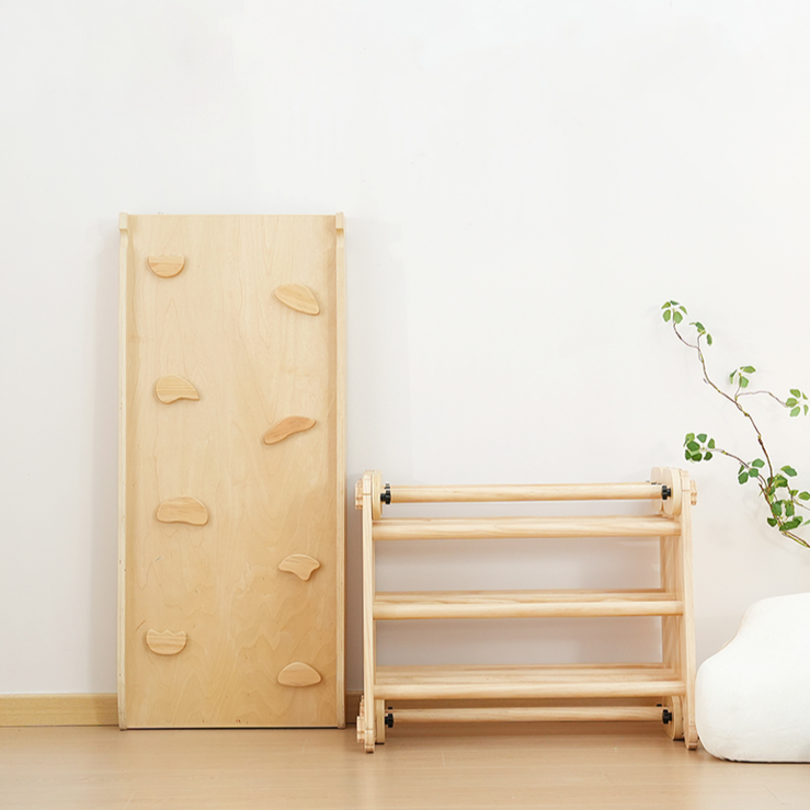 Structure d'escalade en bois pour bébé