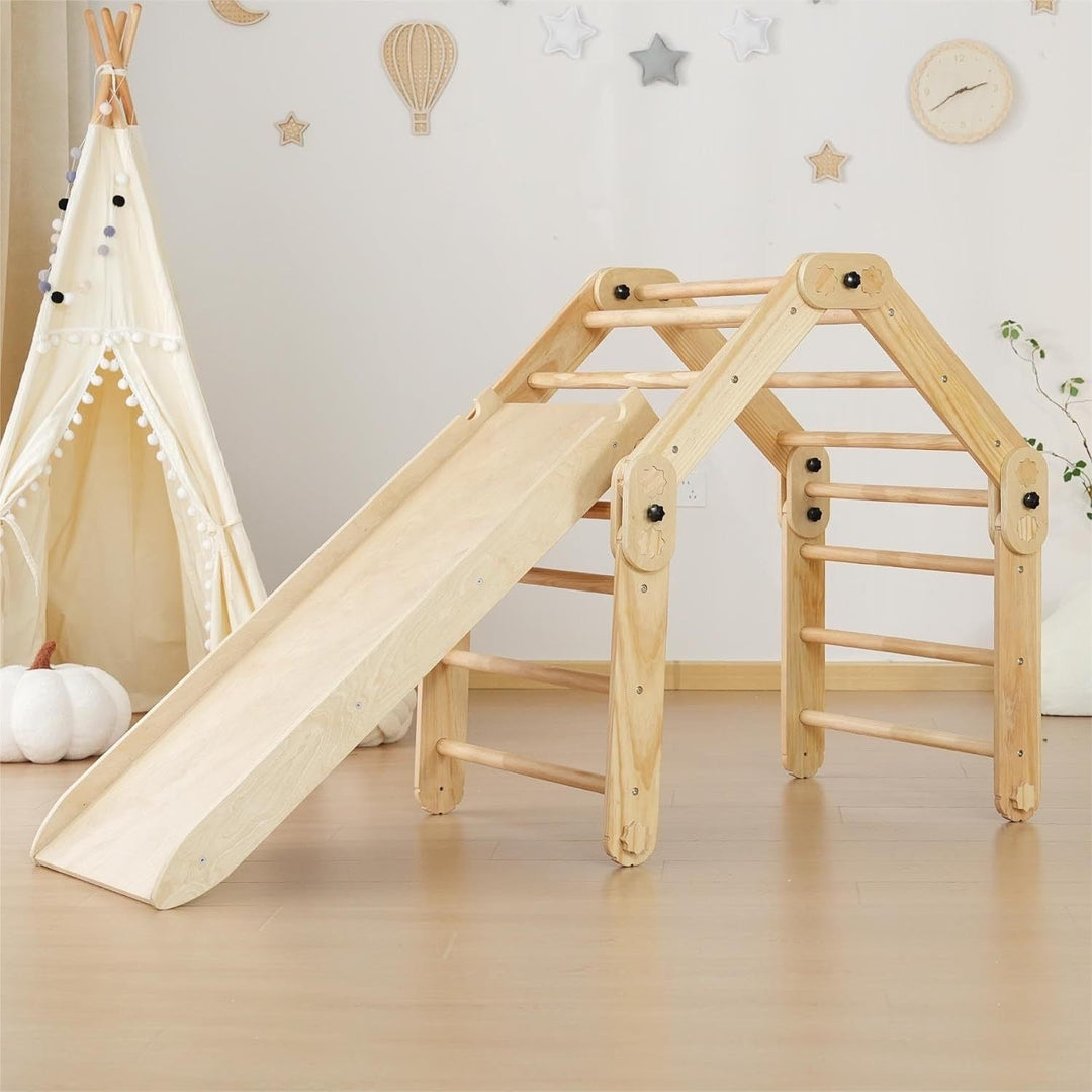 Structure d'escalade en bois pour bébé
