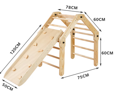 Structure d'escalade en bois pour bébé