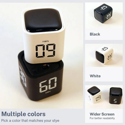 Minuteur cube numérique à retourner