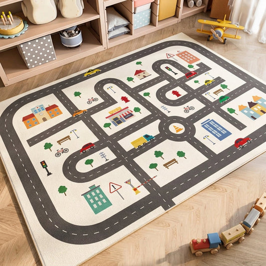 Tapis de jeu parking antidérapant pour enfants