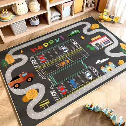 Tapis de jeu parking antidérapant pour enfants