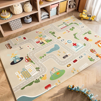 Tapis de jeu parking antidérapant pour enfants
