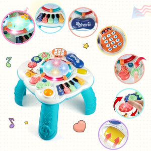 Table d’activités musicale interactive avec lumières et sons
