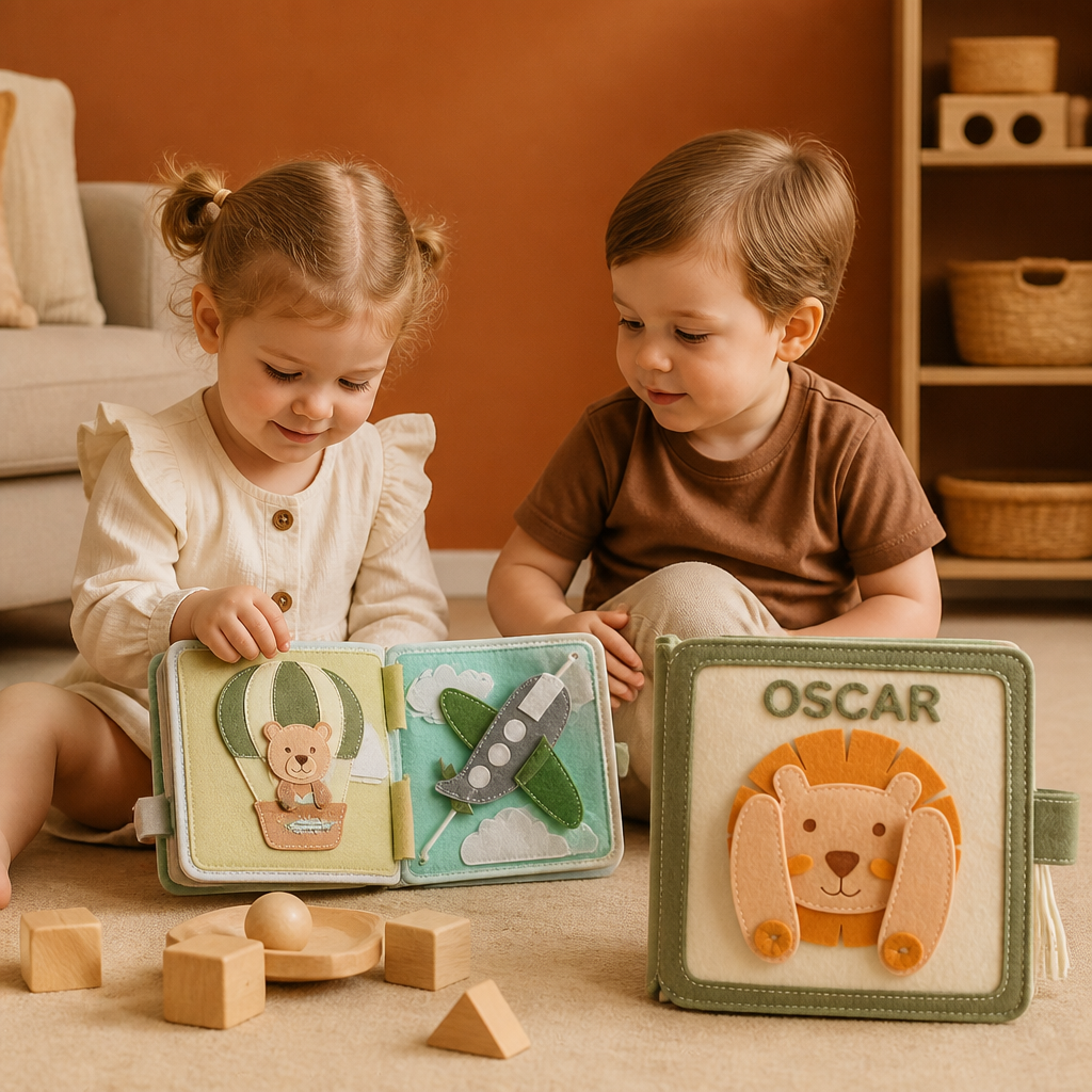 Livre d'Activités en Feutre Personnalisé pour Enfants