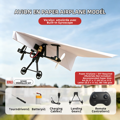 Kit d’avion en papier télécommandé