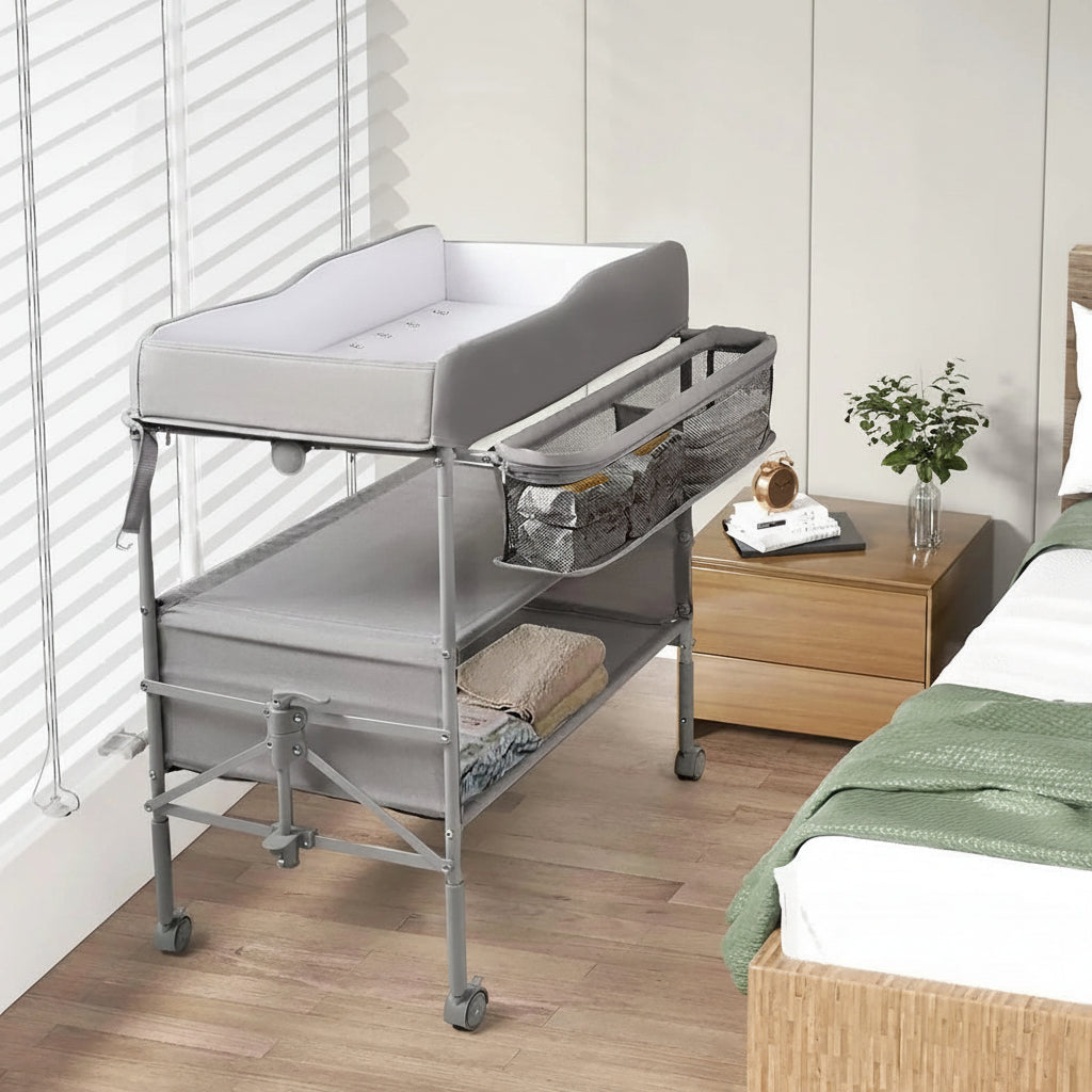 Table à langer pliable avec rangement