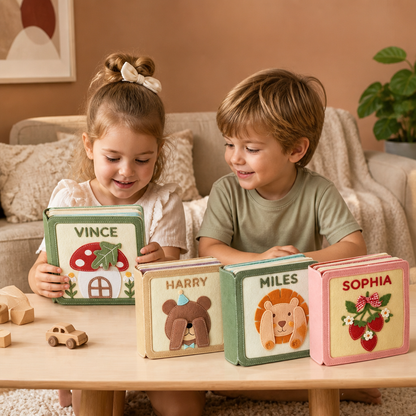 Livre d'Activités en Feutre Personnalisé pour Enfants